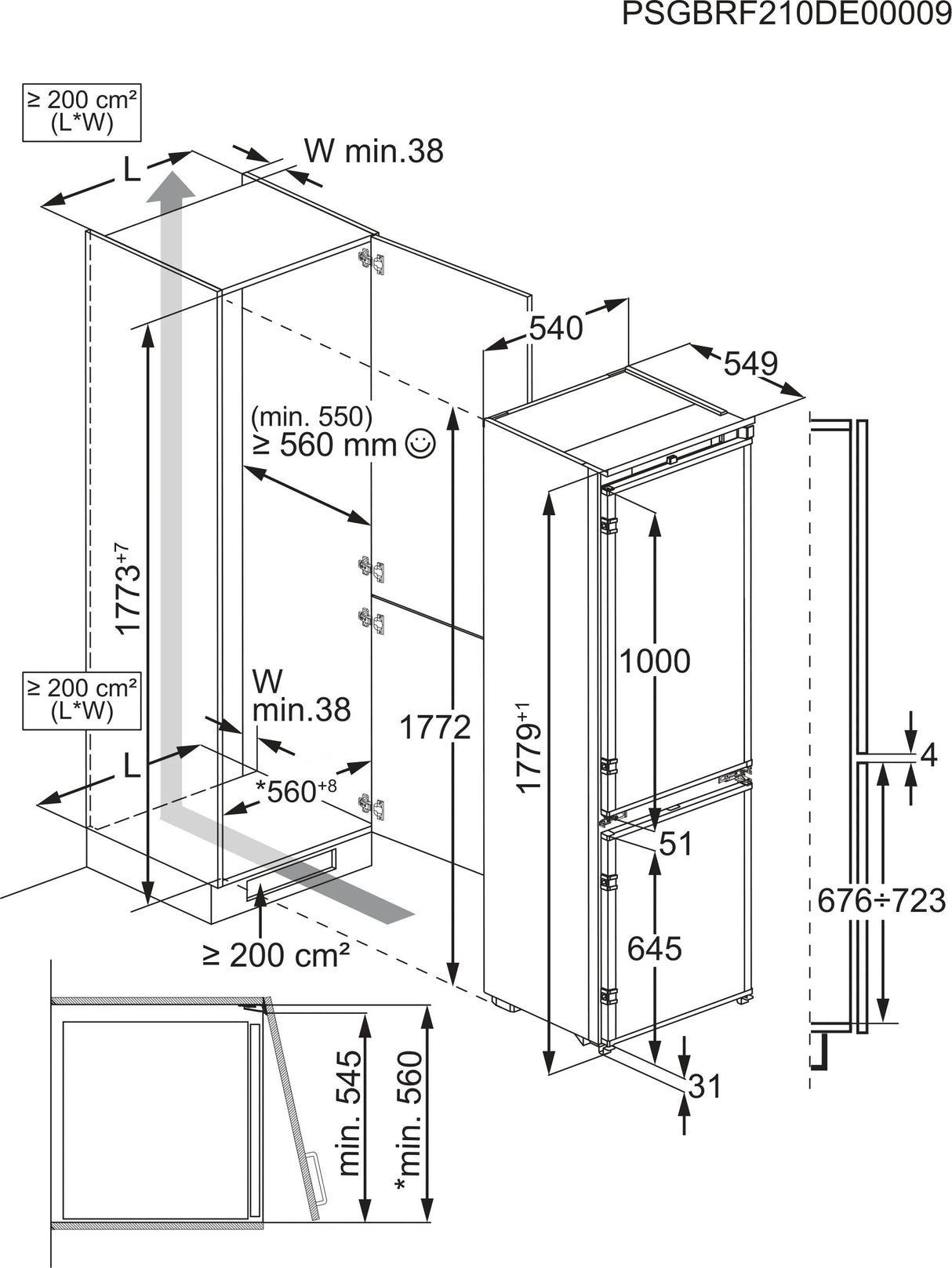 EAN 7333394012612 - Electrolux LNT6NE18S Integrado 257 L Blanco imagen 13