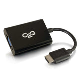 C2g Hdmi To Vga + Audio Adapter Hdmi To Vga + Audio Converter 1080p Vídeo Conversor Hdmi Vga Negro