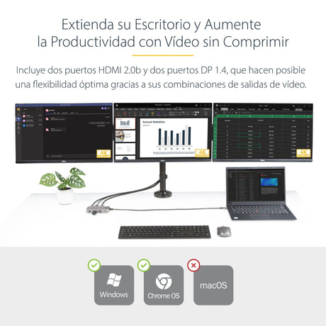 EAN 0065030896078 - StarTech.com 117B-USBC-MULTIPORT base para portátil y replicador de puertos Alámbrico USB 3.2 Gen 2 (3.1  imagen 10