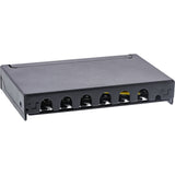 Inline® Patch Panel Cat.6a 0.5u 6-Port, For Table/Wall/Rail, With Dust Projoection, Negro
