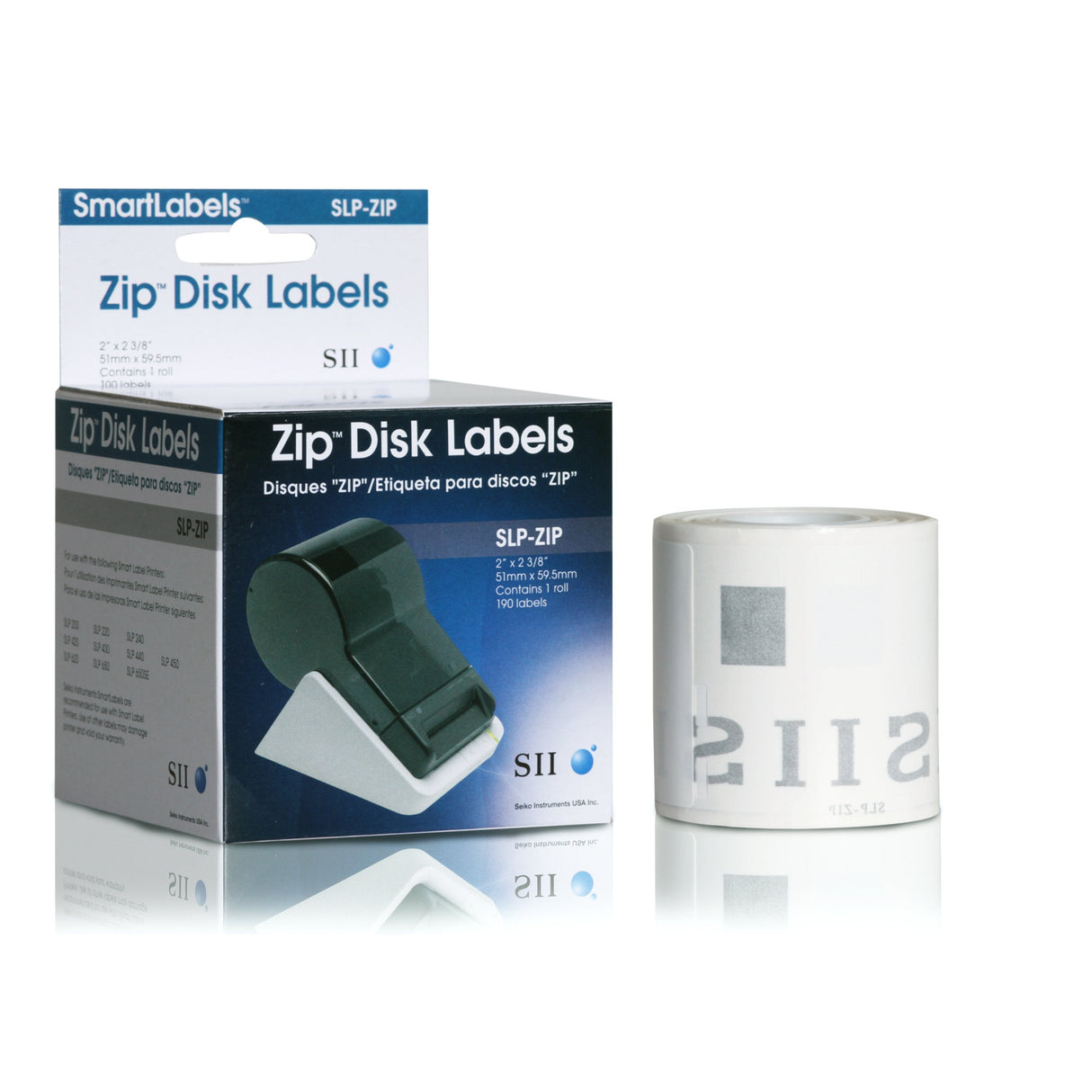 Seiko Zip- 3 5''-Disk-Labels Blanco 51x60mm 220labels Rolle 1 Rolle