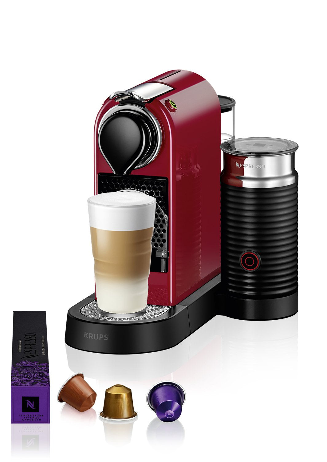 Kaffeekapselmaschine Krups Xn7615 New Citiz & Milk Rot