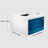 Impresora Láser Color Hp Laserjet Pro 4202dn Dúplex Blanca Y Azul