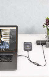 Cable Usb 2.0 De Goobay, Conector Usb-C > Conector Usb-C Negro/Gris, 1,5 Metros, Carga Con Hasta 60 W Pd, Cable Textil Con Conectores Metálicos 75739