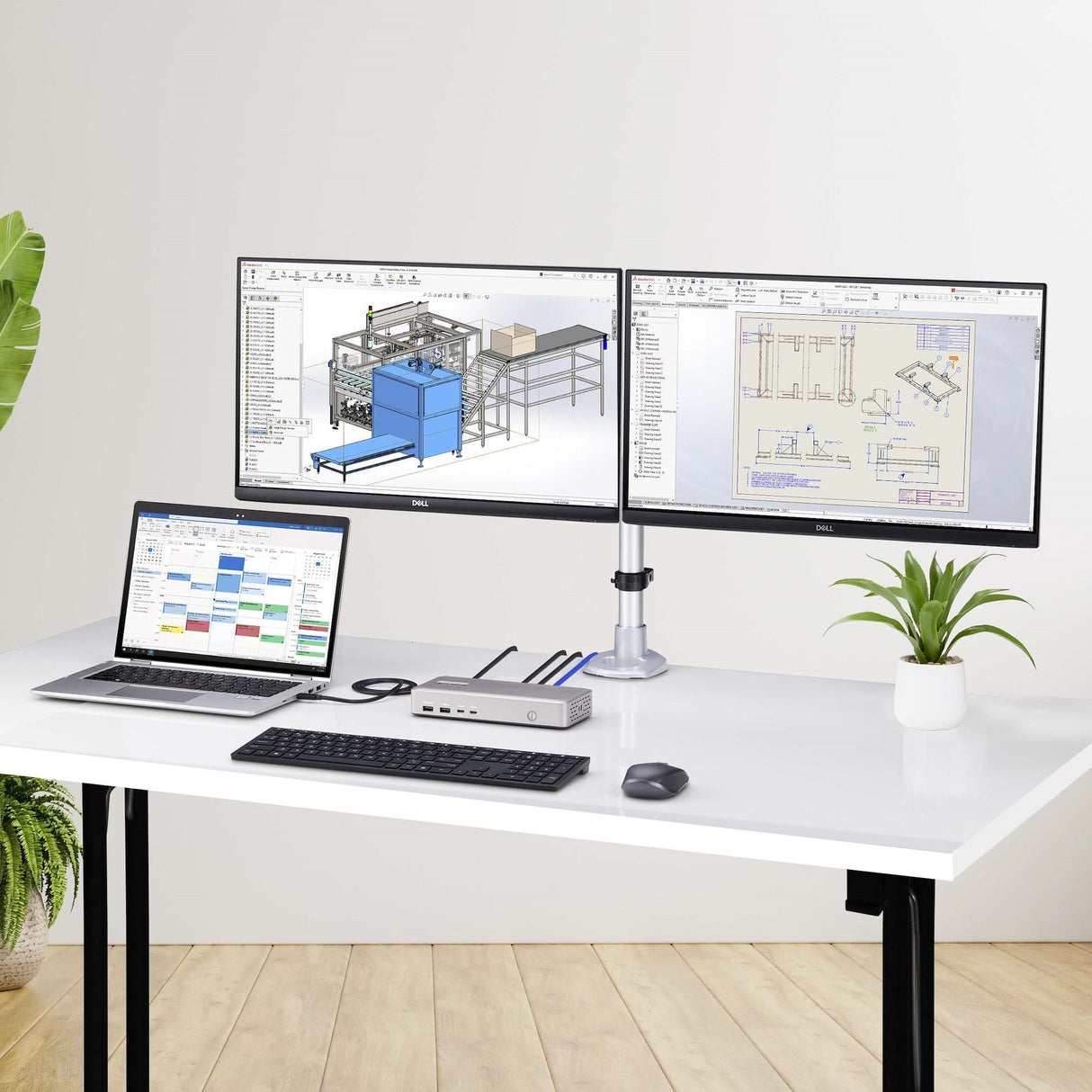 Startech.Com Usb4 Docking Station, Usb-C 40gbps, Dual Video Hdmi, Up To 2x 4k 60hz 4:4:4 (Rgb) Or 2x 4k 120hz 4:2:2, Mul