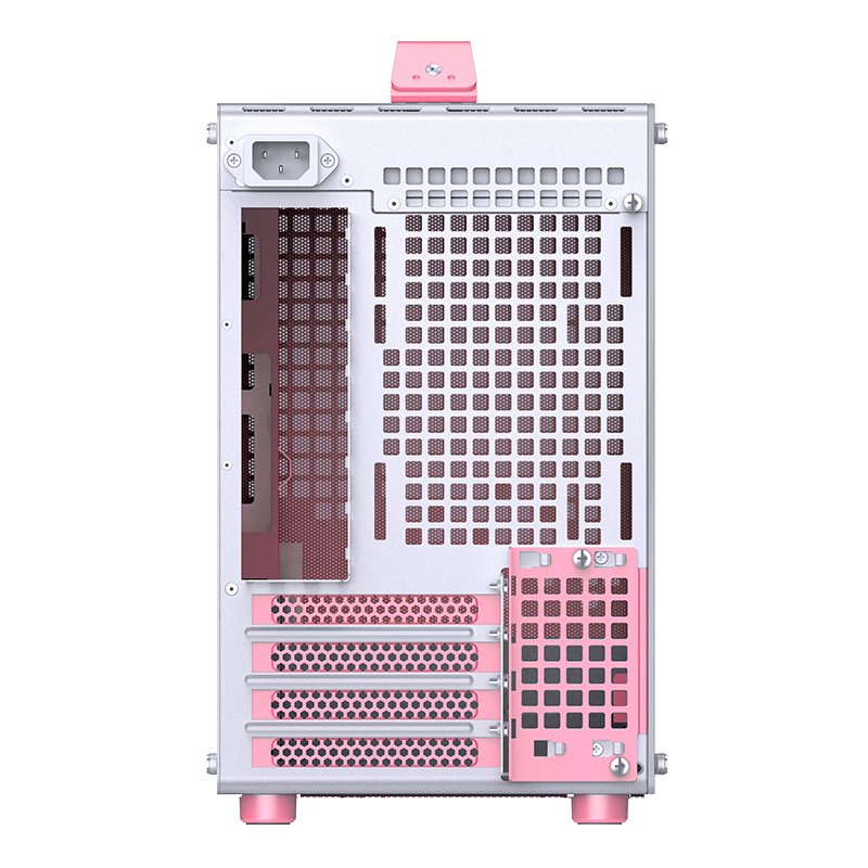 Jonsplus Z20 Micro-Atx Gehäuse, Mit Tragegriff - Blanco/Rosa