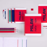 EAN 8411574109921 - Milan 57053E80GR cuaderno y block A5 80 hojas Verde, Blanco imagen 4