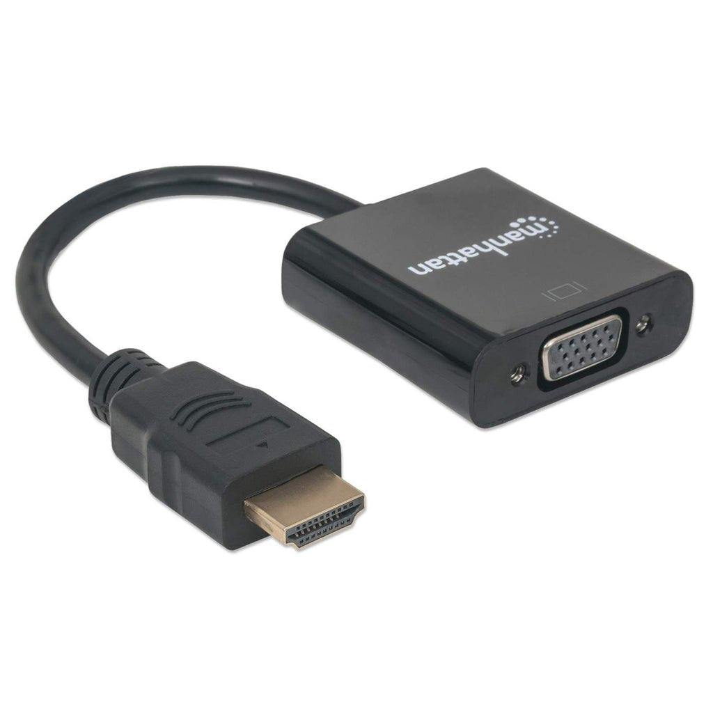 Convertidor Hdmi A Vga Manhattan, 1080p, 30 Cm, Macho A Hembra,