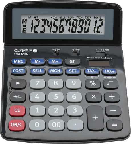 EAN 4030152401840 - Olympia 2504 calculadora Escritorio Calculadora financiera Negro, Azul, Gris imagen 3