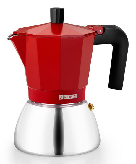 EAN 8435092433849 - Monix M863109 cafetera manual Cafetera italiana 0,47 L Rojo imagen 1
