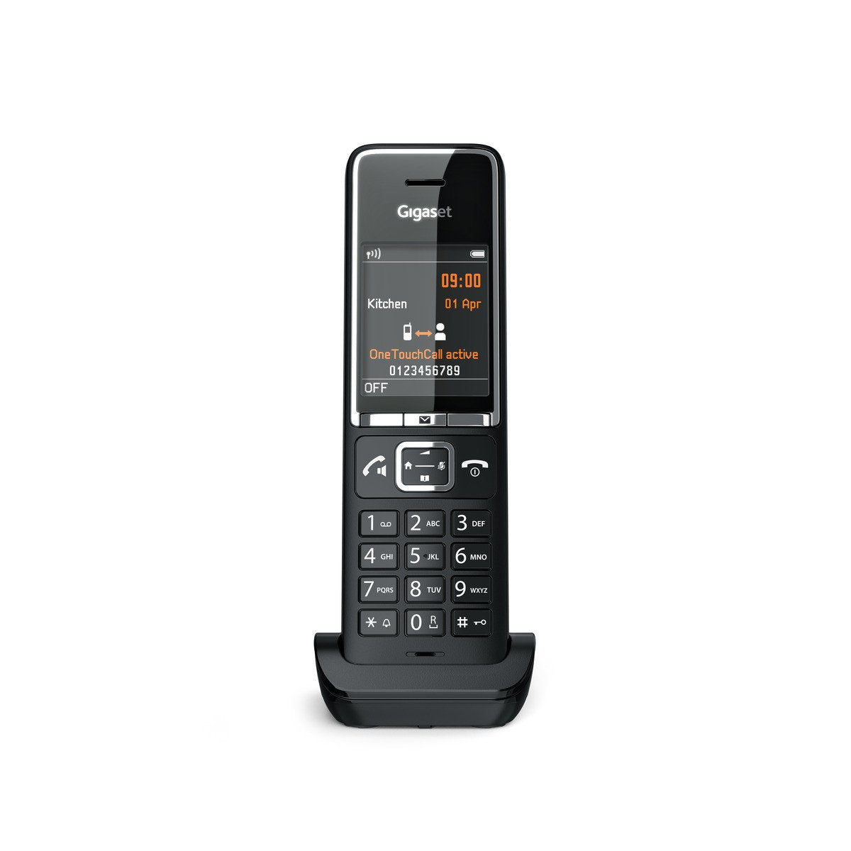 Telefono Gigaset C550hx Inalambrico Dect Negro Identificador Llamadas Manos Libres Tantalla Tft 2.2"