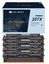 G&G Select Xl-Toner 4er Set Para Hp 207x Mit Chip Bk C M Y