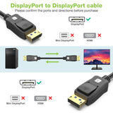Techly Displayport 2.1 Audio Video Cable M M 4k 2m Black