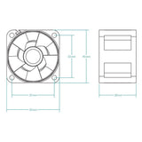 Case Acc Arctic 40x28mm Dc Fan Server 5pcs