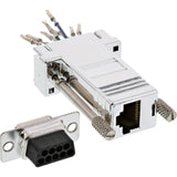 Adaptador Inline Db9 Hembra A Rj45 8p8c Hembra Carcasa Metal
