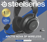 Steelseries Arctis Nova 3p Auriculares Inalámbrico Diadema Música/Uso Diario Bluetooth Negro