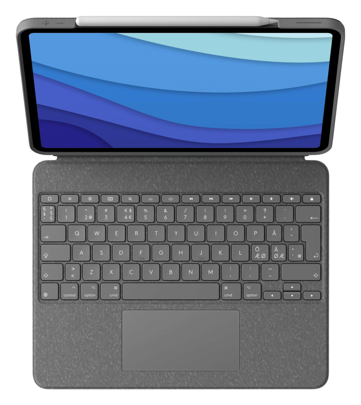 Logitech Combo Touch Caja De Teclado Y Folio Con Panel Táctil Luz Trasera Apple Smart Connector Qwerty Pan Nordic Gris Oxford Para Apple Ipad Pro De 12 9" (5ª Generación)