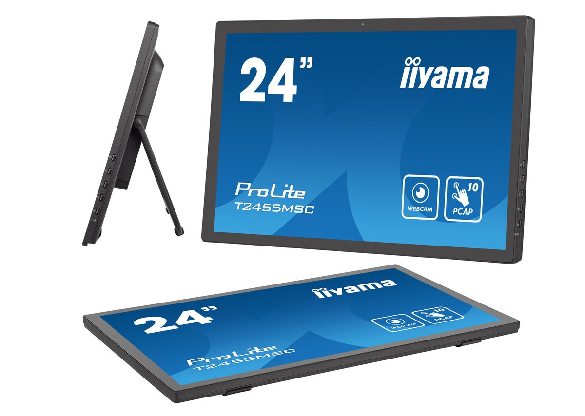 EAN 4948570118960 - iiyama T2455MSC-B1 pantalla para PC 61 cm (24") 1920 x 1080 Pixeles Full HD LED Pantalla táctil Negro imagen 4