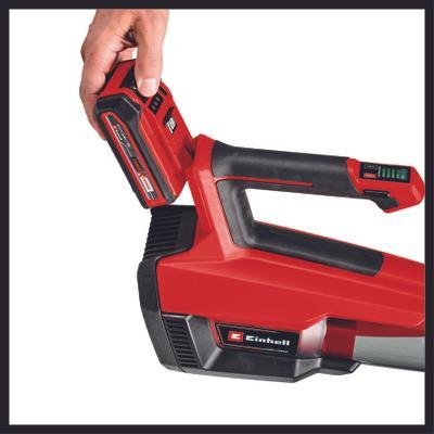 Soplador De Hojas Inalámbrico Einhell  Gp-Lb 18/200 Li E - Solo, 18 Voltios, Soplador De Hojas