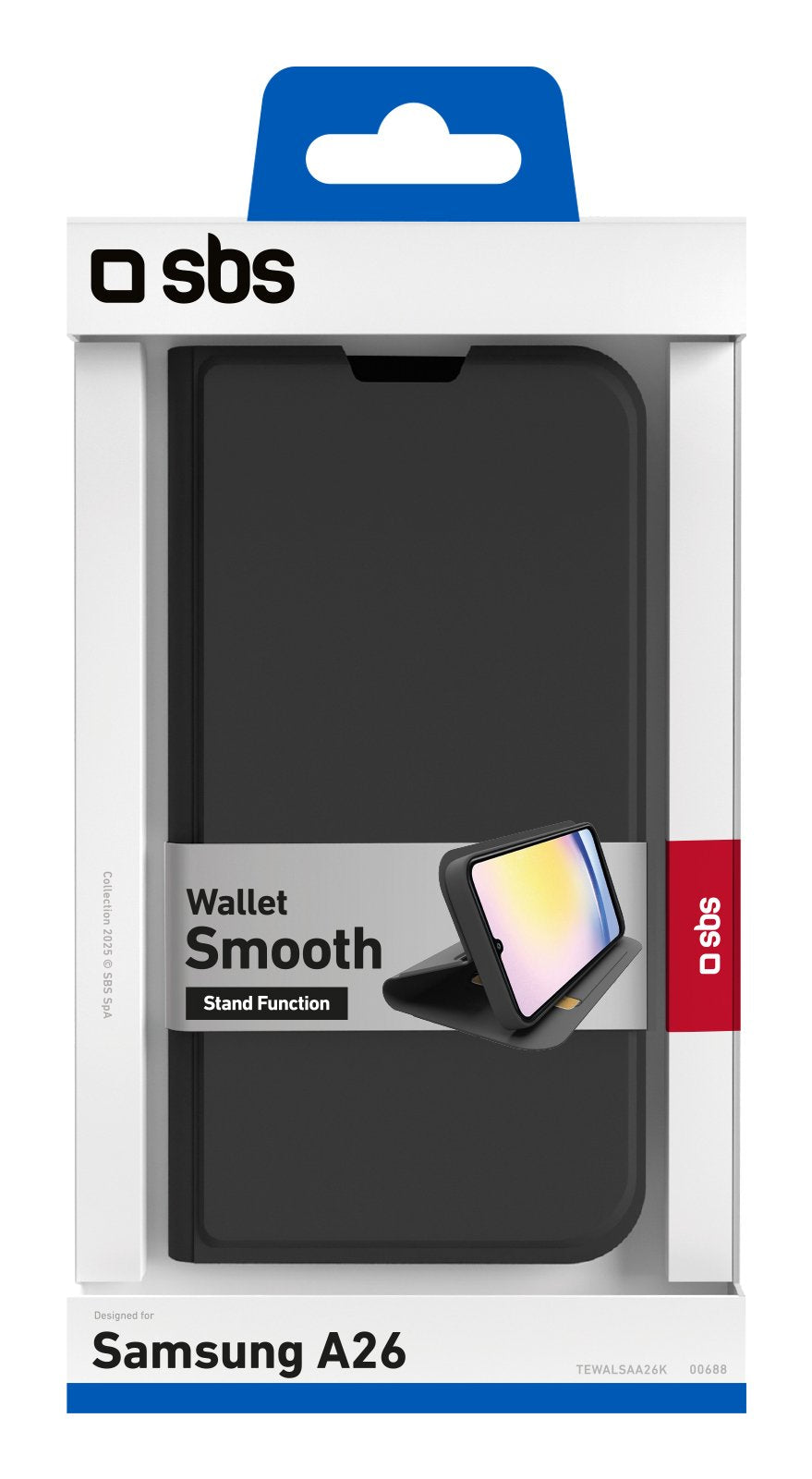 Sbs Wallet Stand Galaxy A26 Schwarz