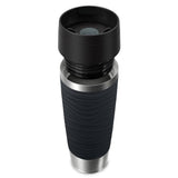 Taza Térmica Emsa Travel Mug  Waves Grande Negro/Acero Inoxidable, 0,5 Litros N2022500