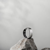 Anillo Inteligente Ringconn Gen2 Para Mujeres Y Hombres - Dispositivo Portátil Para El Seguimiento Del Sueño Y La Actividad Física - Frecuencia Cardíaca - Color Plata Futuro, Talla 14
