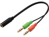 EAN 5705730508677 - Sandberg 508-67 cable de audio 2 x 3.5mm 3,5mm Negro imagen 1