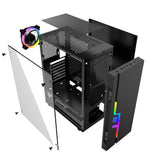 Caja Pc Gembird Fornax 2000 Rgb Led Strip Rgb Rear Fan Con Ajuste De Color