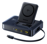 Baseus Nomos Nh21 4-In-1 Desktop Charging Station With Retractable    Cable 3c+U 160w Eu Cosmic Black