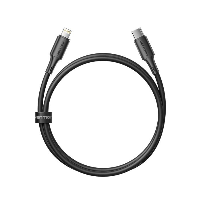 Cable Vention Usb 2.0 Usb-C To Lightncabl Ing M-M 3a Cable 0.9m Black Pvc