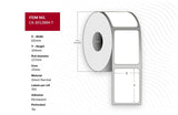 Label 102 X 203mm, Core 25mm,  Direct Thermal, Uncoated,