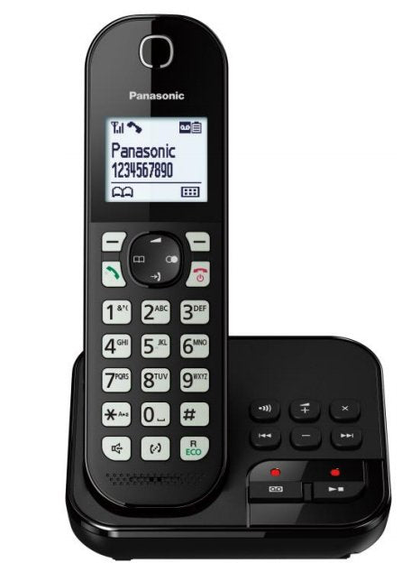 Teléfono Panasonic Kx-Tgc460gb  Dect Identificador De Llamadas Negro