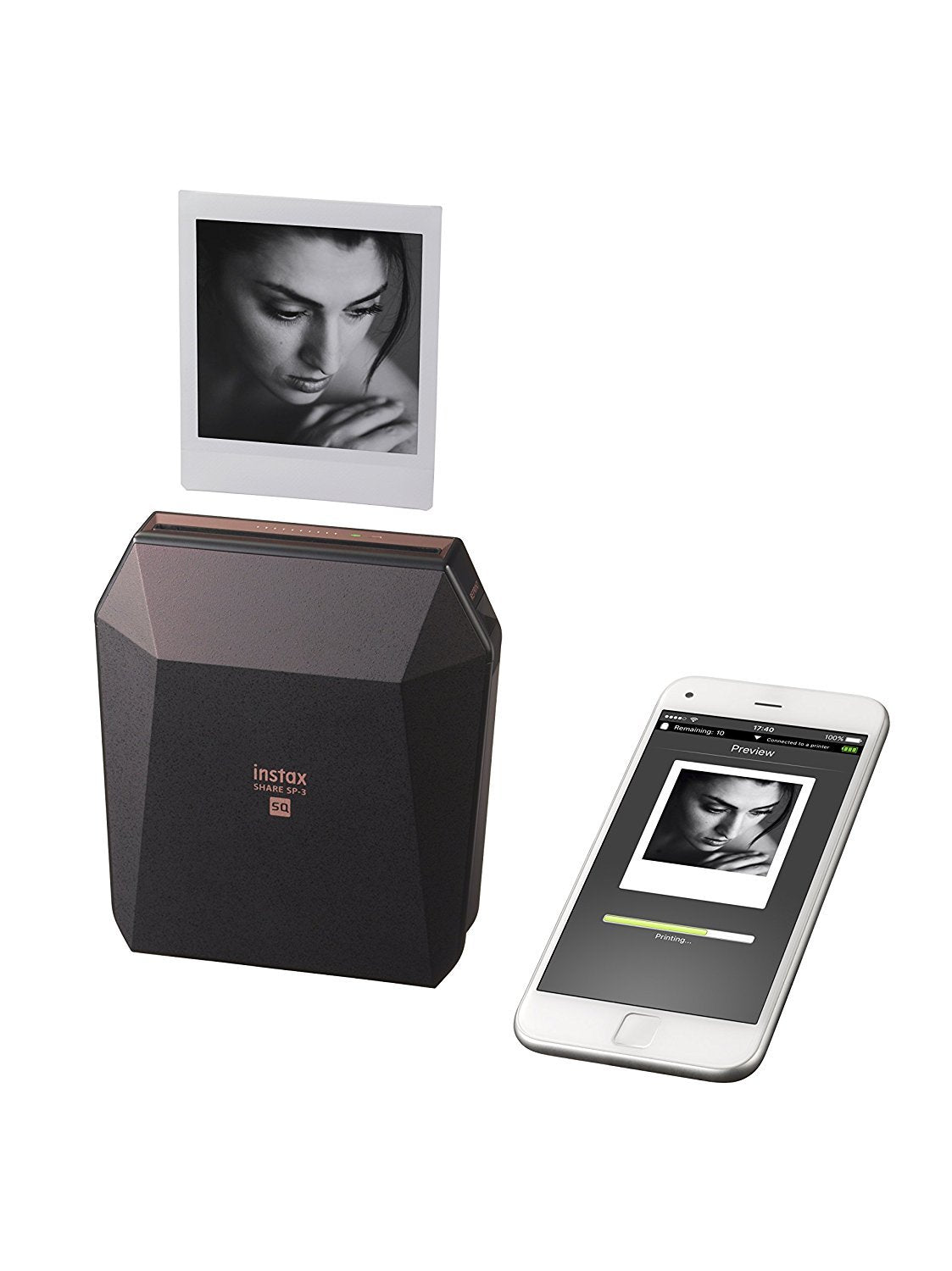 Fujifilm Instax Share Sp-3 Impresora De Foto 800 X 600 Dpi 2.4" X 2.4" (6.2x6.2 Cm) Wifi