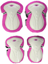 Globber Elbow And Knee Pads Protective Junior  Deep Pink Xs Range B ( 25-50kg ),541-110