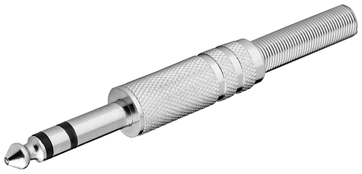 EAN 4040849110375 - Goobay 11037 conector 6.35 mm Acero inoxidable imagen 1