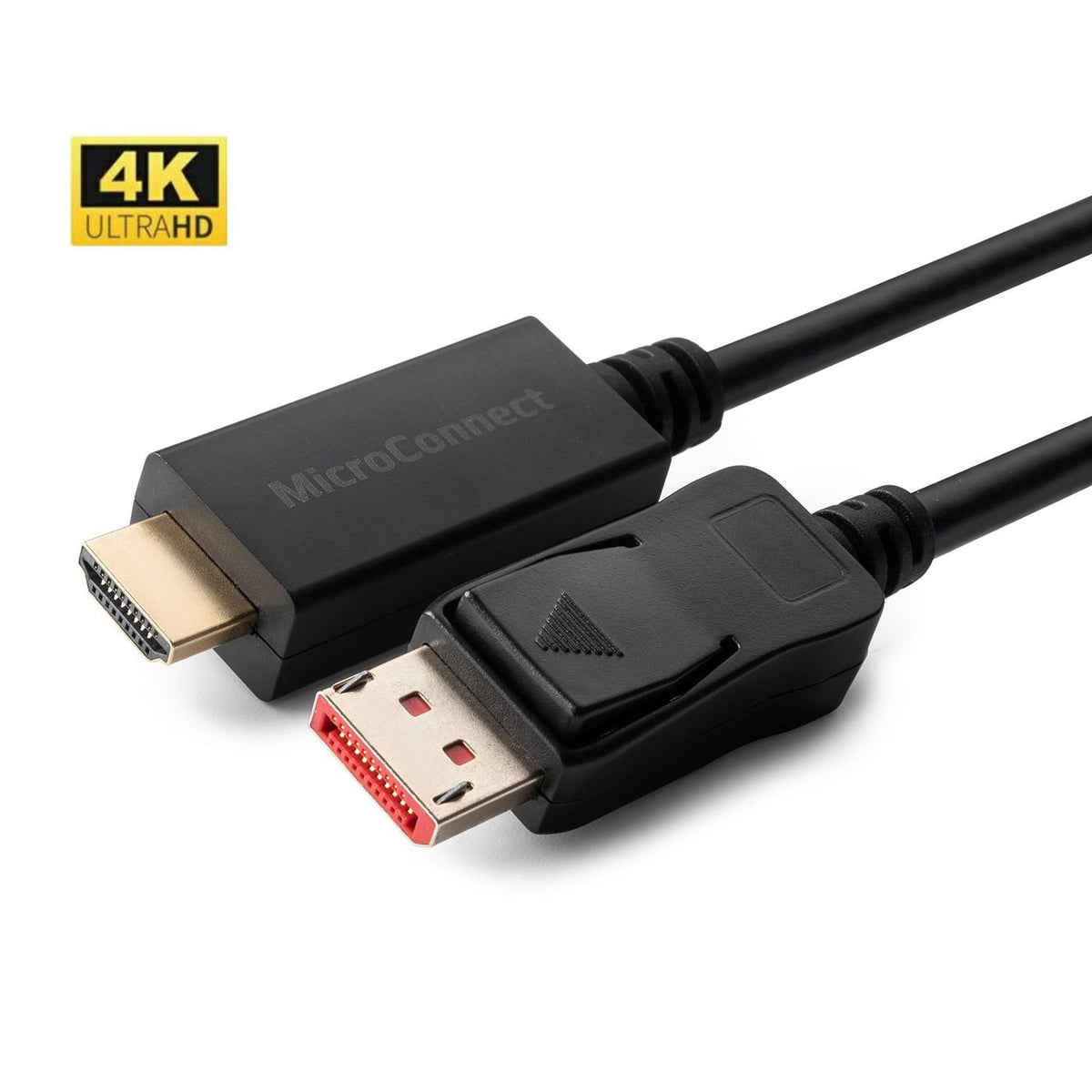 EAN 5704174300496 - Microconnect MC-DP-HDMI-1004K adaptador de cable de vídeo 1 m DisplayPort Negro imagen 1