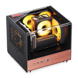 Jonsbo Tk-0 Pc Carcasa, Mini-Tower, Mini-Itx, Tempered Glass, Madera - Negro