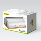 EAN 4897144670918 - Maestro MR-1672S panera Rectangular Plata, Madera Acero inoxidable, Bamboo imagen 5