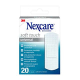 Nexcare Universal Soft Touch Pack De 20 Apositos Para Heridas - 25x72mm - Transpirable - Tacto Agradable - Blanco