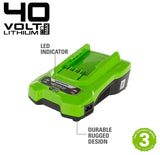Cargador 40v 2a Greenworks G40c - 2932507