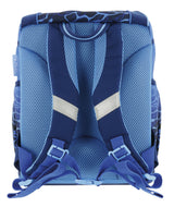Mochila Escolar Herlitz Ultralight Azul, Estuche Estudiante Con 16 Piezas, Mocasines Ovalados, Bolsa De Deporte, 2 Aplicaciones 50046164