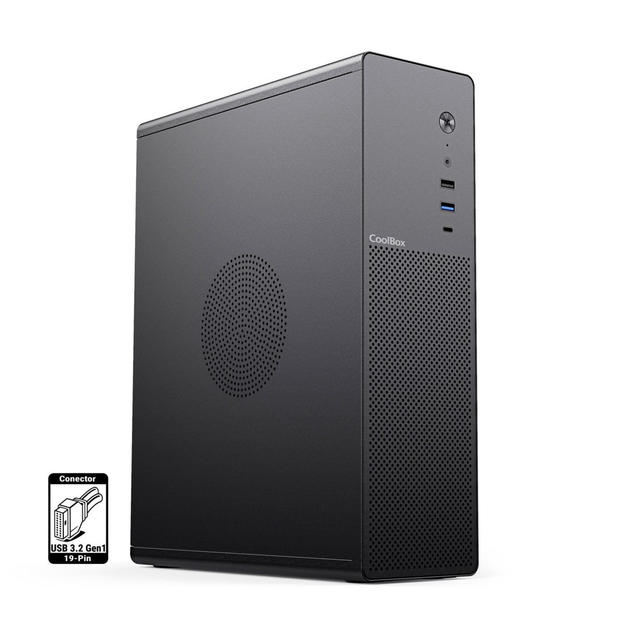 EAN 8436624423222 - CoolBox COO-PCT100-0 carcasa de ordenador Perfil bajo (Slimline) Negro imagen 1