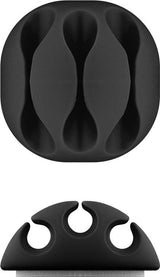3 Slot Cable Management, Black