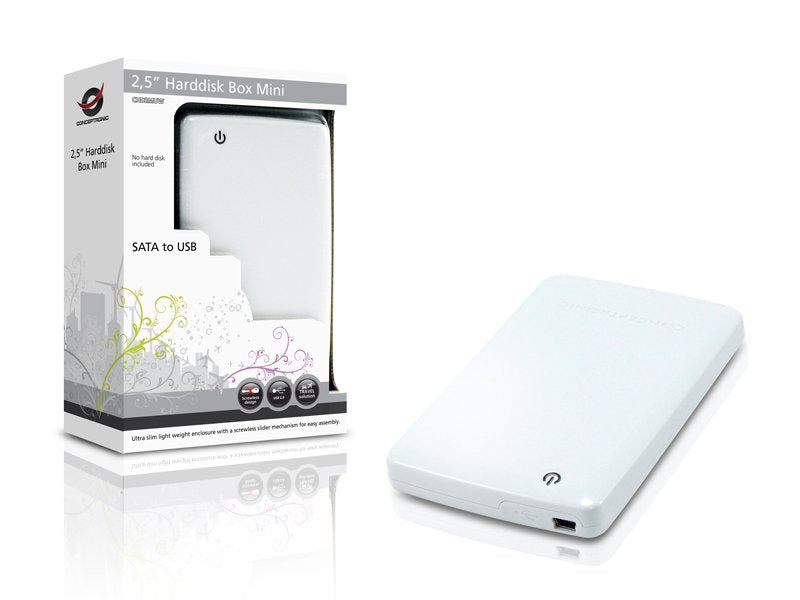Conceptronic Caja Externa 2.5\1 Usb 2.0 Sata Blanco C20-251