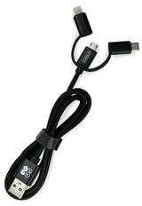 Cargador De Coche Subblim  Sub-Chg-4cc002/ 2 Usb + Cable Usb 3 En 1/ 2.4a/ Negro