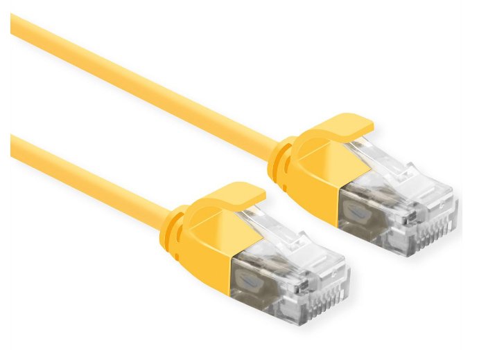 Roline Utp Datacenter Cable De Red Cat.6a (Class Ea), Lsoh, Slim, Gelb, 1,5 M