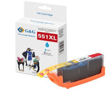 G&G Xl-Druckercartucho Compatible Con Canon Cli-551c Xl