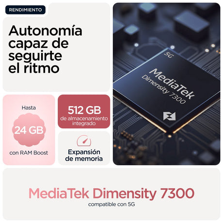 EAN 840023286148 - Motorola moto g86 power 5G 16,9 cm (6.67") SIM doble Android 15 USB Tipo C 8 GB 512 GB 6720 mAh Rosa imagen 27