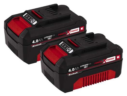 Einhell Paquete Doble Power X-Change 18v 4,0ah Twinpack