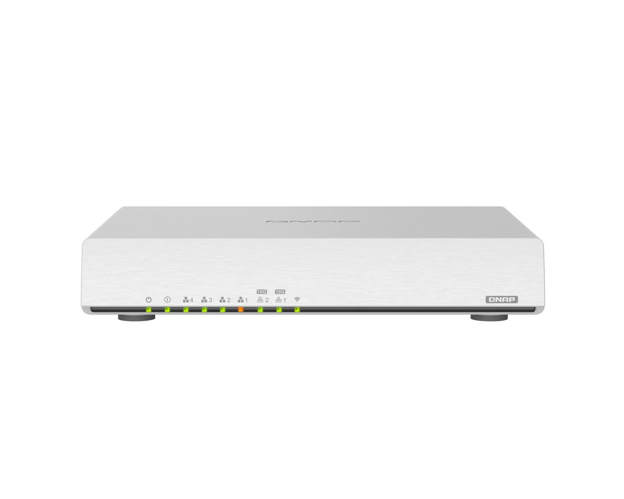 EAN 0885022019861 - QNAP QHora-301W router inalámbrico 10 Gigabit Ethernet Doble banda (2,4 GHz / 5 GHz) Blanco imagen 1
